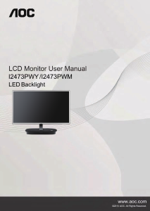 Handleiding AOC I2473PWM LCD monitor