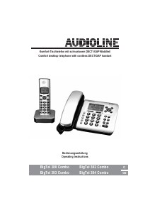 Bedienungsanleitung Audioline BigTel 382 Combo Schnurlose telefon