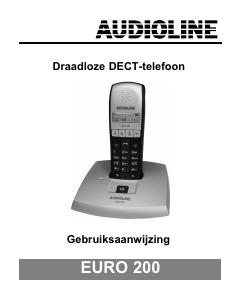 Handleiding Audioline Euro 200 Draadloze telefoon