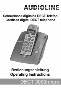 Bedienungsanleitung Audioline DECT 3000micro Schnurlose telefon