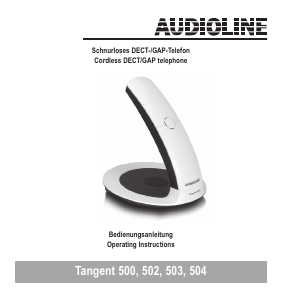 Bedienungsanleitung Audioline Tangent 504 Schnurlose telefon