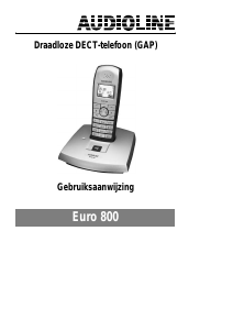 Handleiding Audioline Euro 800 Draadloze telefoon