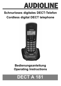 Handleiding Audioline DECT A 181 Draadloze telefoon