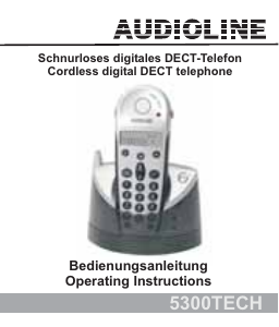 Bedienungsanleitung Audioline 5300TECH Schnurlose telefon