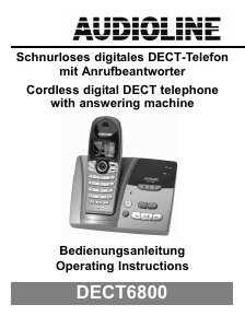 Bedienungsanleitung Audioline DECT 6800 Schnurlose telefon
