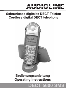 Manual Audioline DECT 5600 SMS Wireless Phone