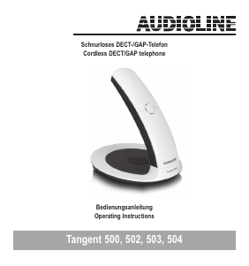 Handleiding Audioline Tangent 502 Draadloze telefoon