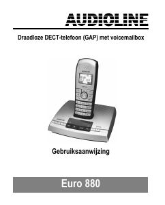 Handleiding Audioline Euro 880 Draadloze telefoon