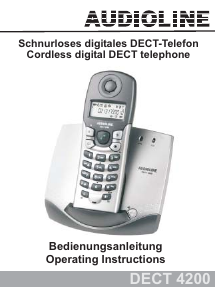 Manual Audioline DECT 4200 Wireless Phone