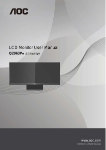 Handleiding AOC Q2963PM LCD monitor