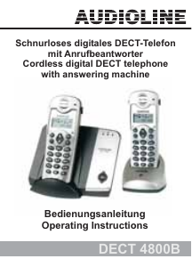 Bedienungsanleitung Audioline DECT 4800B Schnurlose telefon