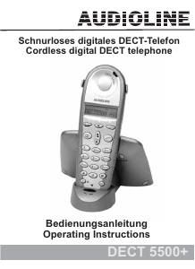 Bedienungsanleitung Audioline DECT 5500+ Schnurlose telefon