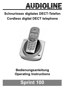 Manual Audioline Sprint 100 Wireless Phone