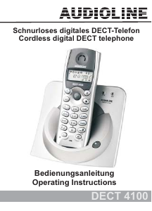 Manual Audioline DECT 4100 Wireless Phone