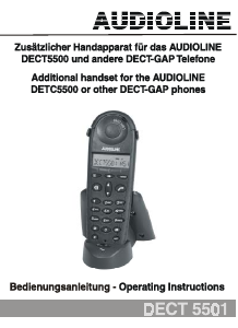 Manual Audioline DECT 5501 Wireless Phone