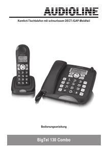 Bedienungsanleitung Audioline BigTel 130 Combo Schnurlose telefon