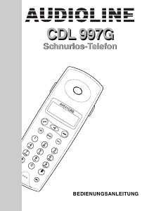 Bedienungsanleitung Audioline CDL997G Schnurlose telefon