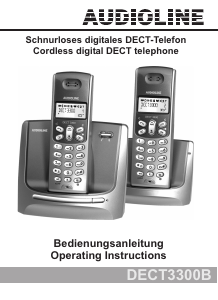 Bedienungsanleitung Audioline DECT 3300B Schnurlose telefon