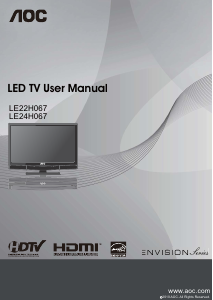 Manual AOC LE24H067 LED Television