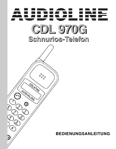 Bedienungsanleitung Audioline CDL970G Schnurlose telefon