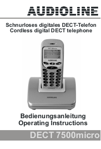 Bedienungsanleitung Audioline DECT 7500micro Schnurlose telefon