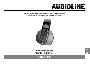 Bedienungsanleitung Audioline Rondo 200 Schnurlose telefon