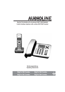 Manual Audioline BigTel 384 Combo Wireless Phone