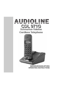 Bedienungsanleitung Audioline CDL971G Schnurlose telefon