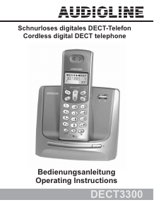 Manual Audioline DECT 3300 Wireless Phone