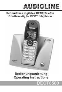 Manual Audioline DECT 6500 Wireless Phone