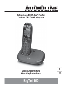 Bedienungsanleitung Audioline BigTel 150 Schnurlose telefon