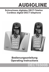 Manual Audioline DECT 6500B Wireless Phone