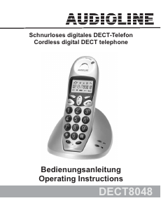 Handleiding Audioline DECT 8048 Draadloze telefoon