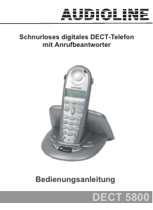 Bedienungsanleitung Audioline DECT 5800 Schnurlose telefon