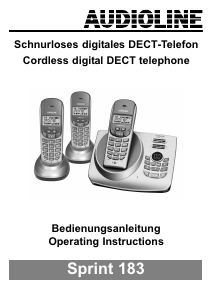 Bedienungsanleitung Audioline Sprint 183 Schnurlose telefon