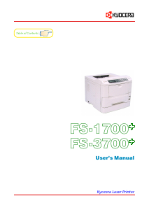 Handleiding Kyocera FS-3700+ Printer