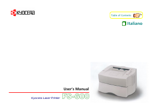 Handleiding Kyocera FS-600 Printer