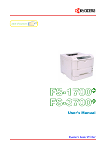 Handleiding Kyocera FS-1700+ Printer