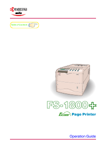 Handleiding Kyocera FS-1800+ Printer