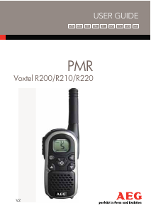 Manual AEG Voxtel R210 Walkie-talkie