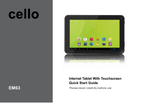 Manual Cello EM63 Tablet