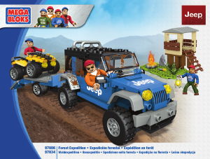 Manual Mega Bloks set 97806 Jeep Forest expedition