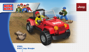 Vadovas Mega Bloks set 97831 Jeep Wrangler