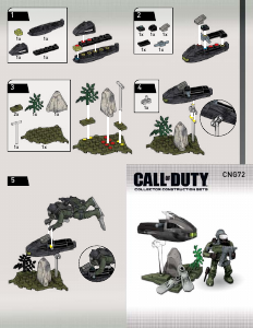 Manual Mega Bloks set CNG72 Call of Duty SEAL specialist