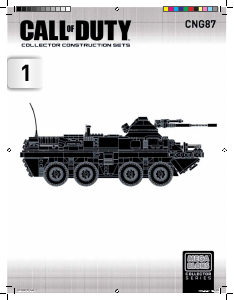 Handleiding Mega Bloks set CNG87 Call of Duty Combat vehicle attack