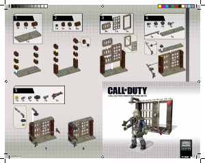 Manual Mega Bloks set CNC66 Call of Duty Brutus zombie