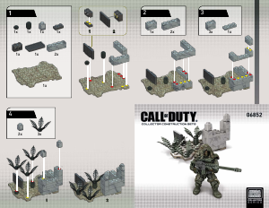 Handleiding Mega Bloks set CNF09 Call of Duty Ghillie suit sniper