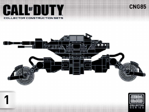 Handleiding Mega Bloks set CNG85 Call of Duty Atlas mobile turret