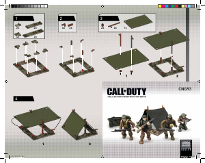 Manual Mega Bloks set CNG93 Call of Duty Infantry battalion