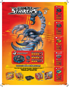 Vadovas Mega Bloks set 29465 Battle Strikers Scorpion